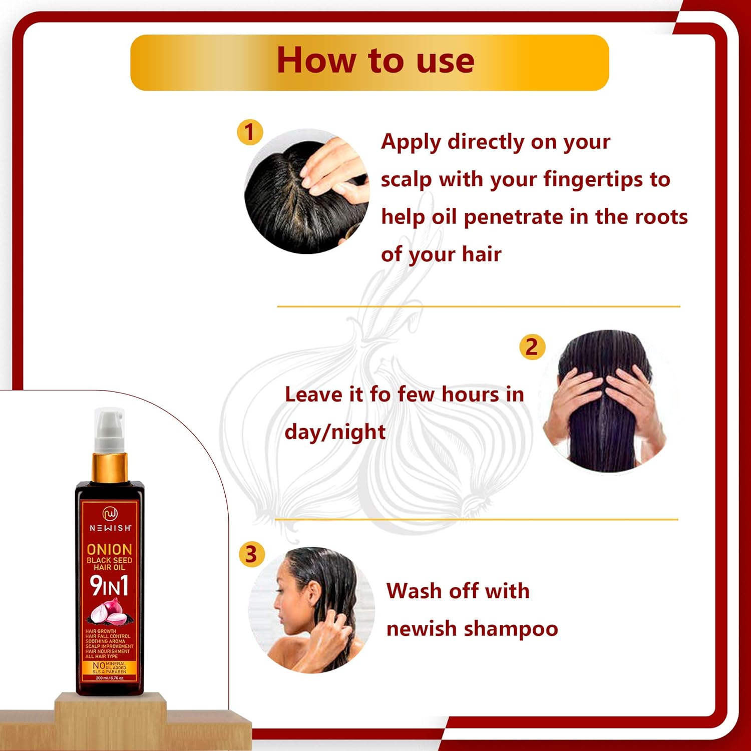  Newish Black Seed Onion oil for hair Regrowth for Hair Care