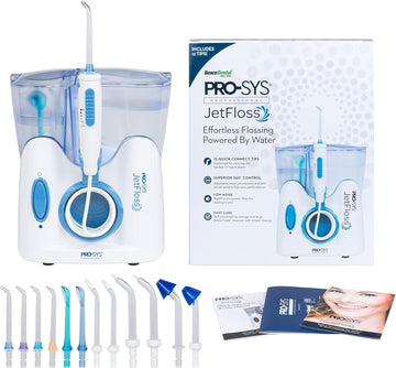 PRO-SYS Jetoss Dental Water osser + Tips for Orthodontic Braces, Periodontal & Tongue