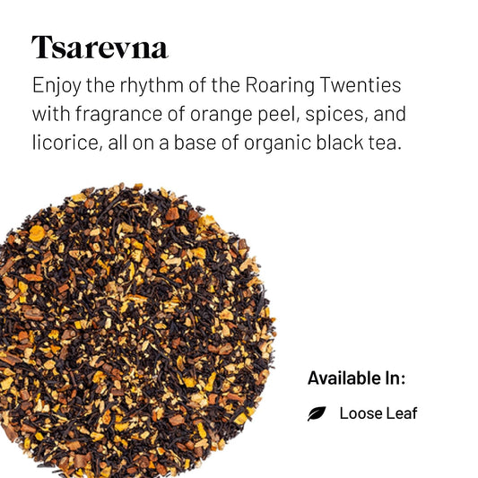 Kusmi Tea Tsarevna Loose Tea Tin - Black Tea with Orange & Spices