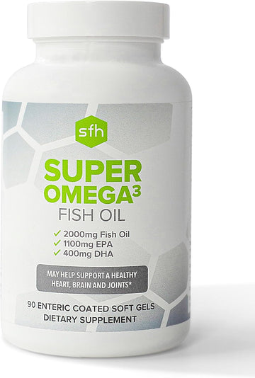 SFH Super Omega 3 Fish Oil Capsules Highly Concentrated 2000mg Omega 3 | Sustainably Sourced Alaskan Pollock Fish Oil fo