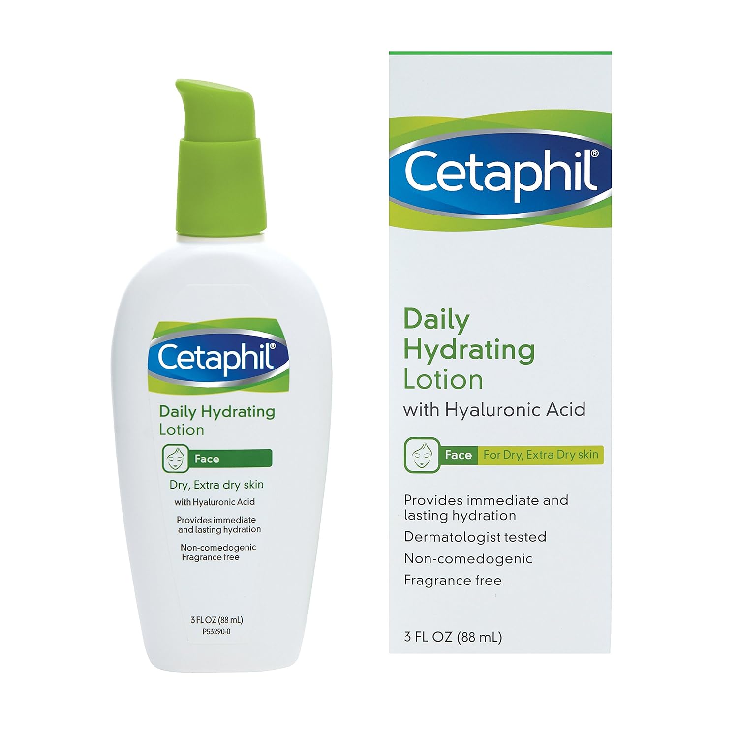 Cetaphil Daily Hydrating Lotion with Hyaluronic Acid, 3 uid