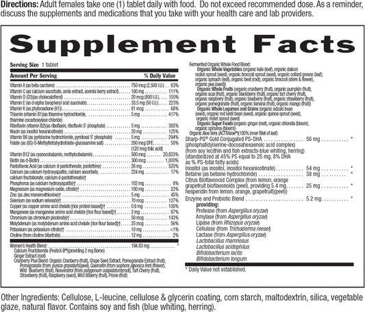 Country Life Core Daily-1 Multivitamins For Women 50 Plus, Energy Supp