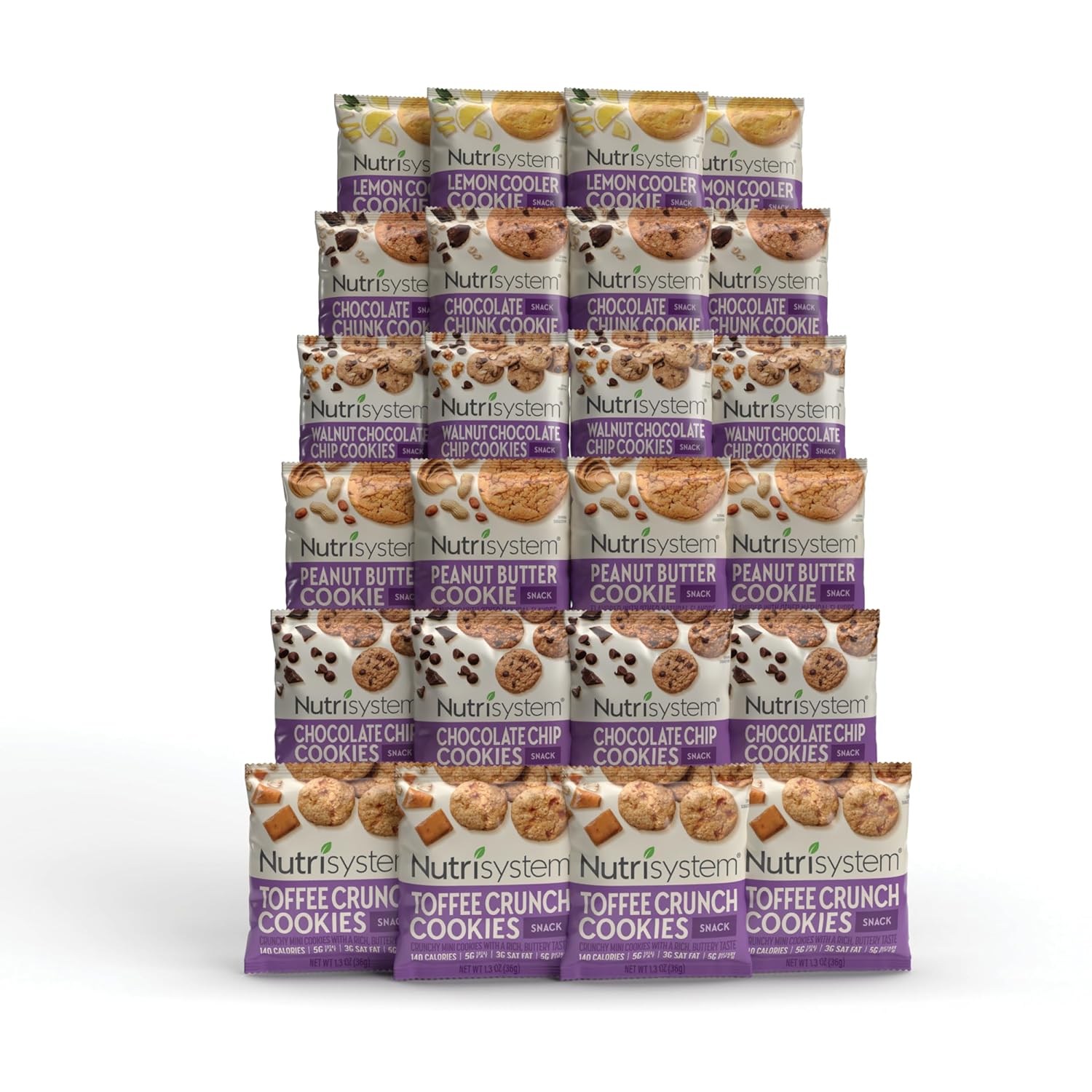 Nutrisystem Cookie Variety Pack, 24Ct, Guilt-Free Snacks To Support H2.31 Pounds