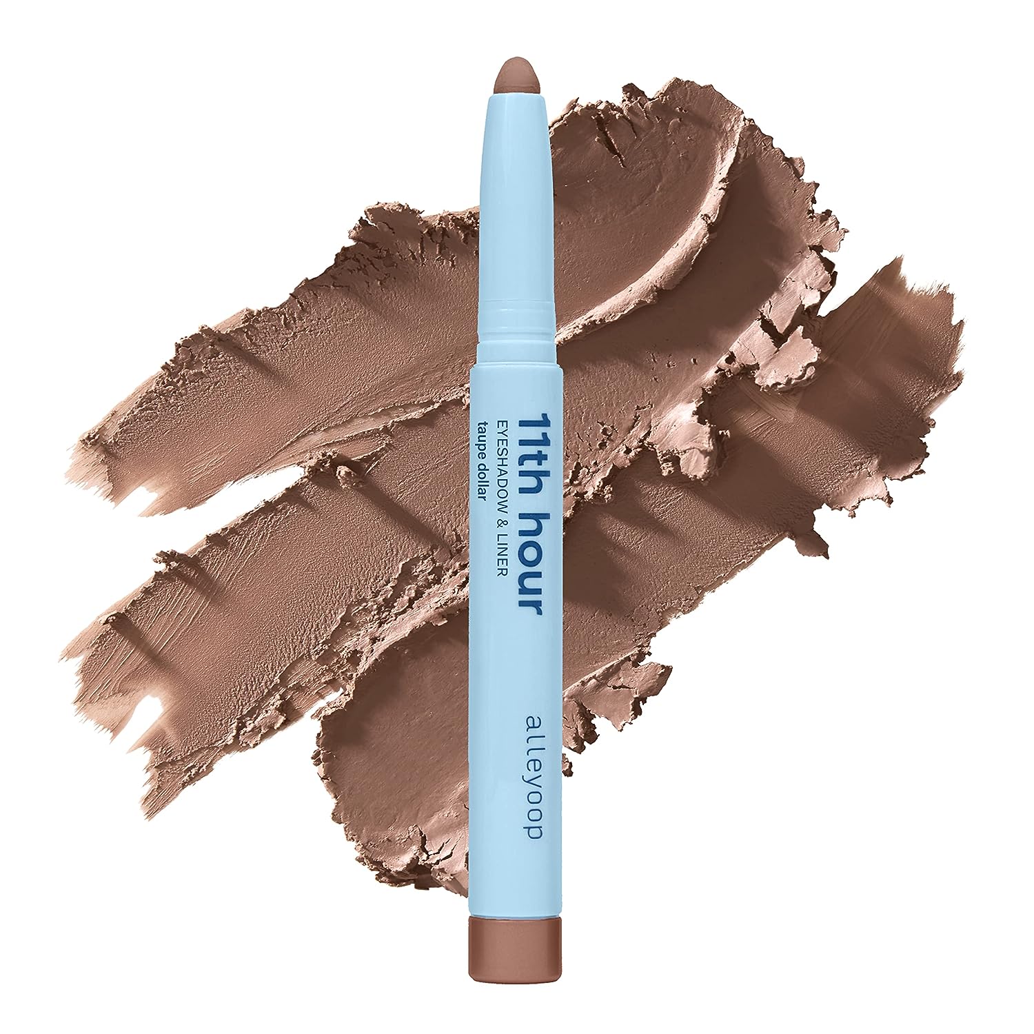 ALLEYOOP 11th Hour Cream Eye Shadow Sticks - Taupe Dollar (Matte) - Award-winning Eyeshadow Stick - Smudge-Proof and Crease Proof for Over 11 Hours - Easy-To-Apply and Compact for Travel, 0.05