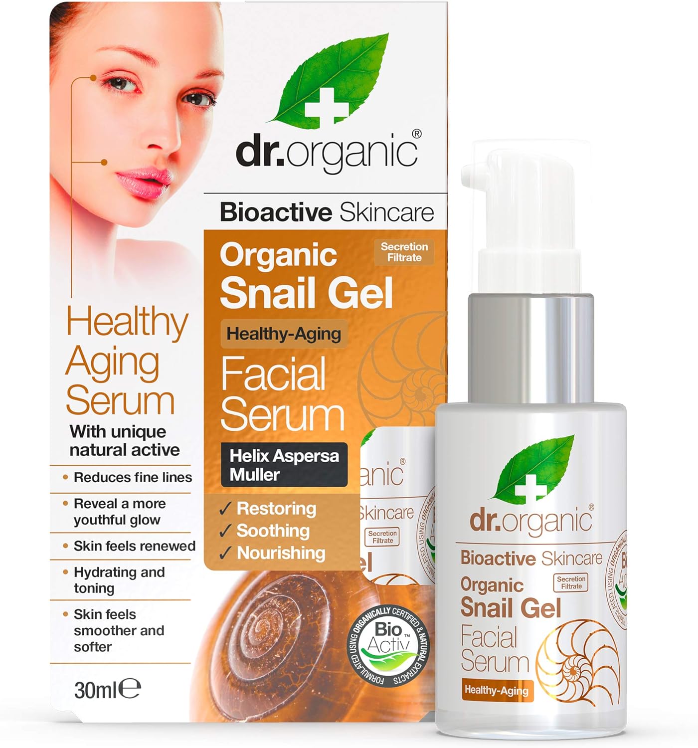 Organic Doctor Organic Snail Gel Facial Serum, 1.1 .