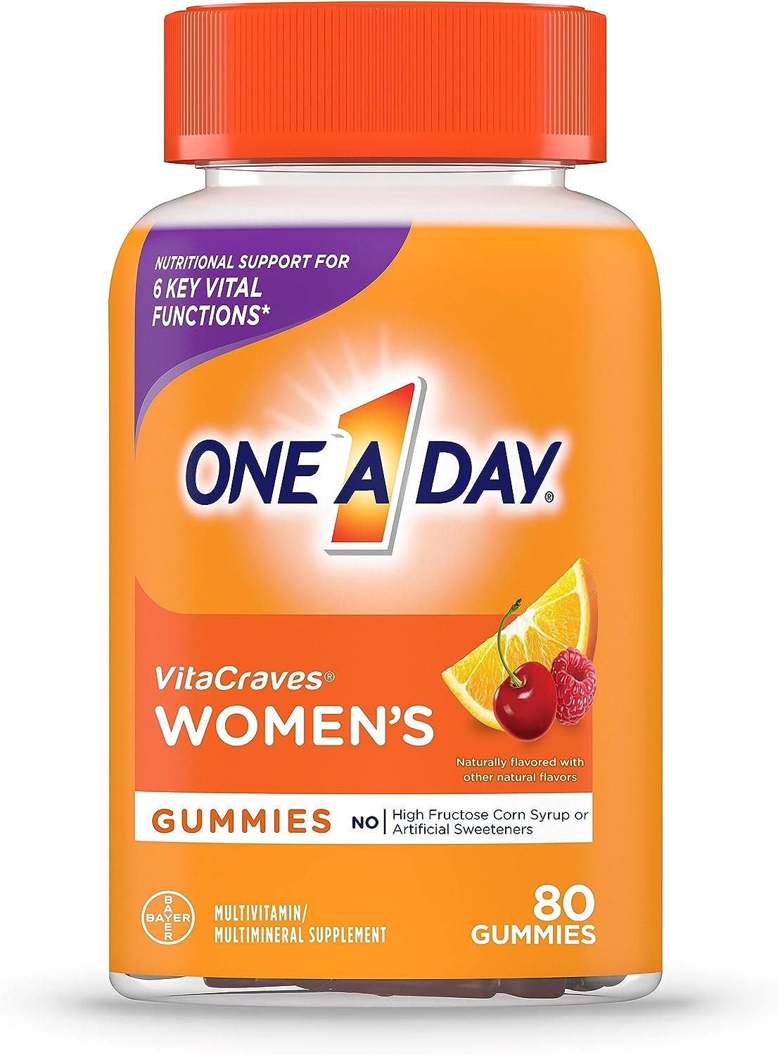 One A Day Womens Multivitamin Gummies, Supplement With Vitamin A, Vitamin C, Vitamin D, Vitamin E And Zinc For Immune H