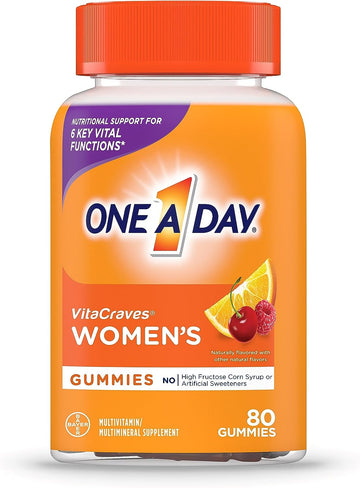 One A Day Womens Multivitamin Gummies, Supplement With Vitamin A, Vitamin C, Vitamin D, Vitamin E And Zinc For Immune H