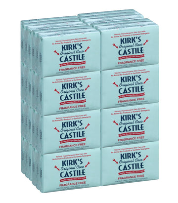 Kirk's Original Coco Castile Soap, Fragrance Free (48 Pack)