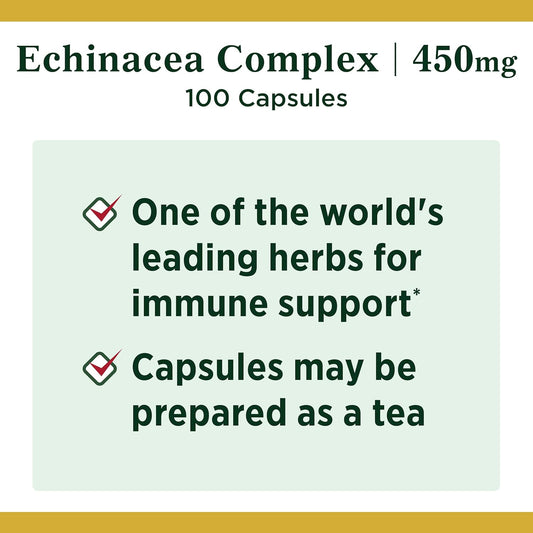 Nature's Bounty Echinacea Complex, Herbal Supplement, Supports immune
