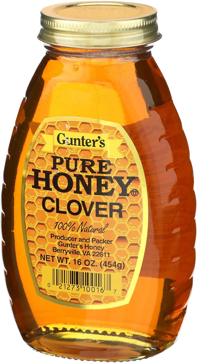 Gunter's Clover Honey, 16 Oz : Grocery & Gourmet Food