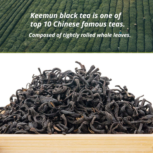 oriarmcha Aromatic Snail Keemun Black Tea Loose Leaf - Chinese Black Breakfast Tea Leaves Qimen Xiang Luo - Ziplock Resealable Bag