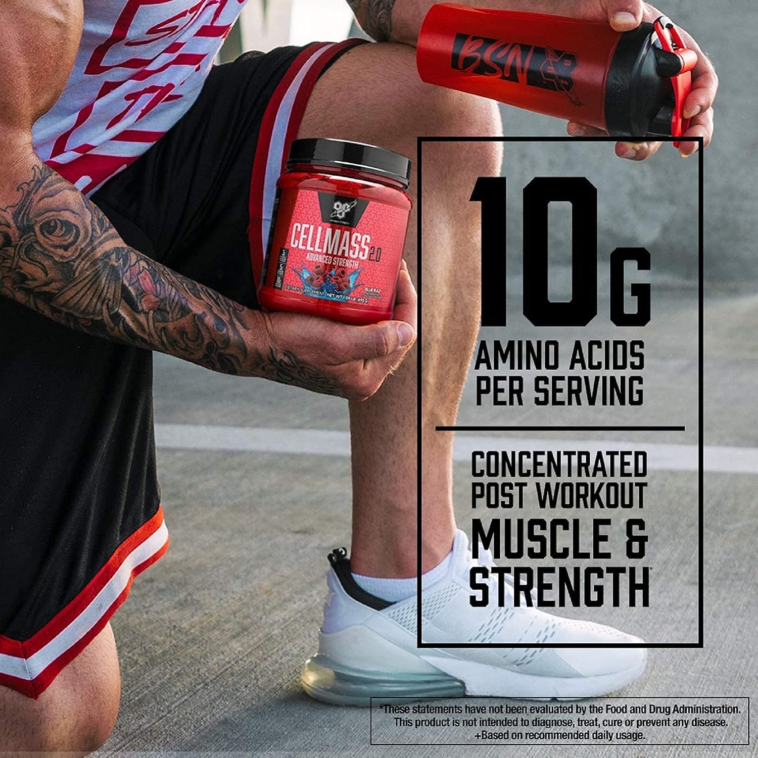 BSN CELLMASS 2.0 Post Workout Recovery with BCAA, Creatine, & Glutamin