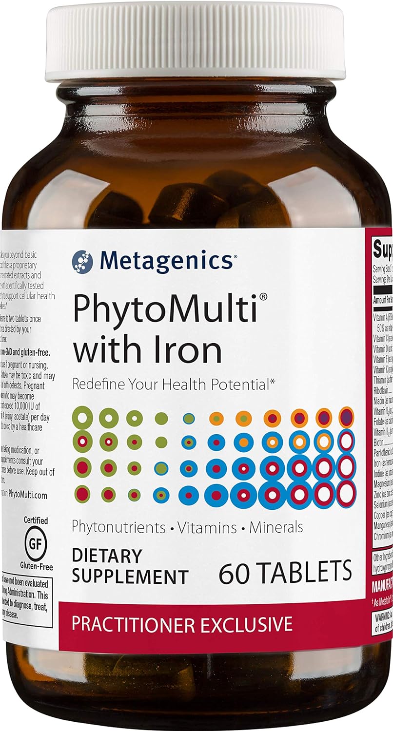 Metagenics PhytoMulti with Iron - Daily Multivitamin Supplement with P