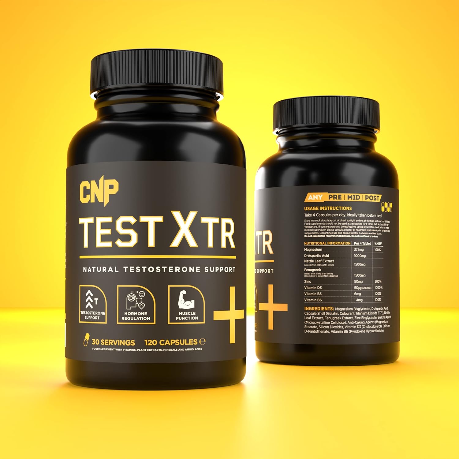 CNP Professional Test XTR with Vitamins, 120 Capsules

