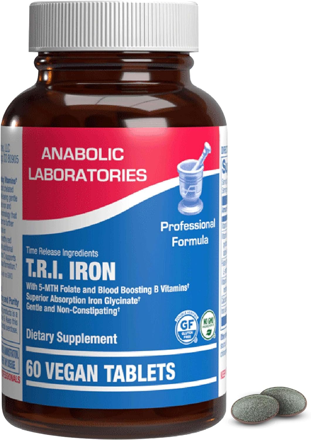 Anabolic Laboratories Iron And Vitamin C Supplement For Women - 60 Veg