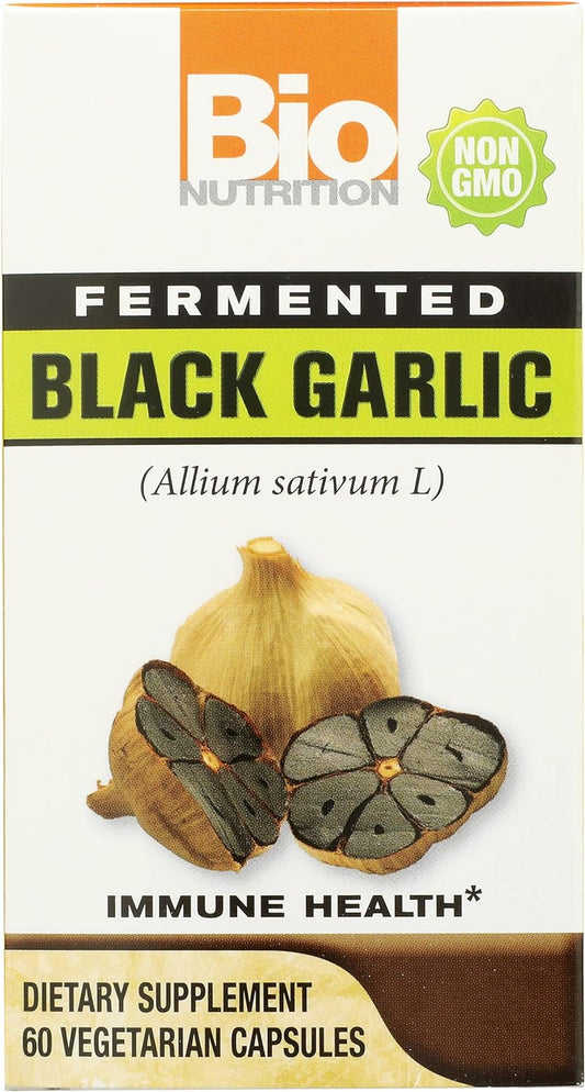 Bio Nutrition Fermented Black Garlic - 60 Vegetarian Capsule
