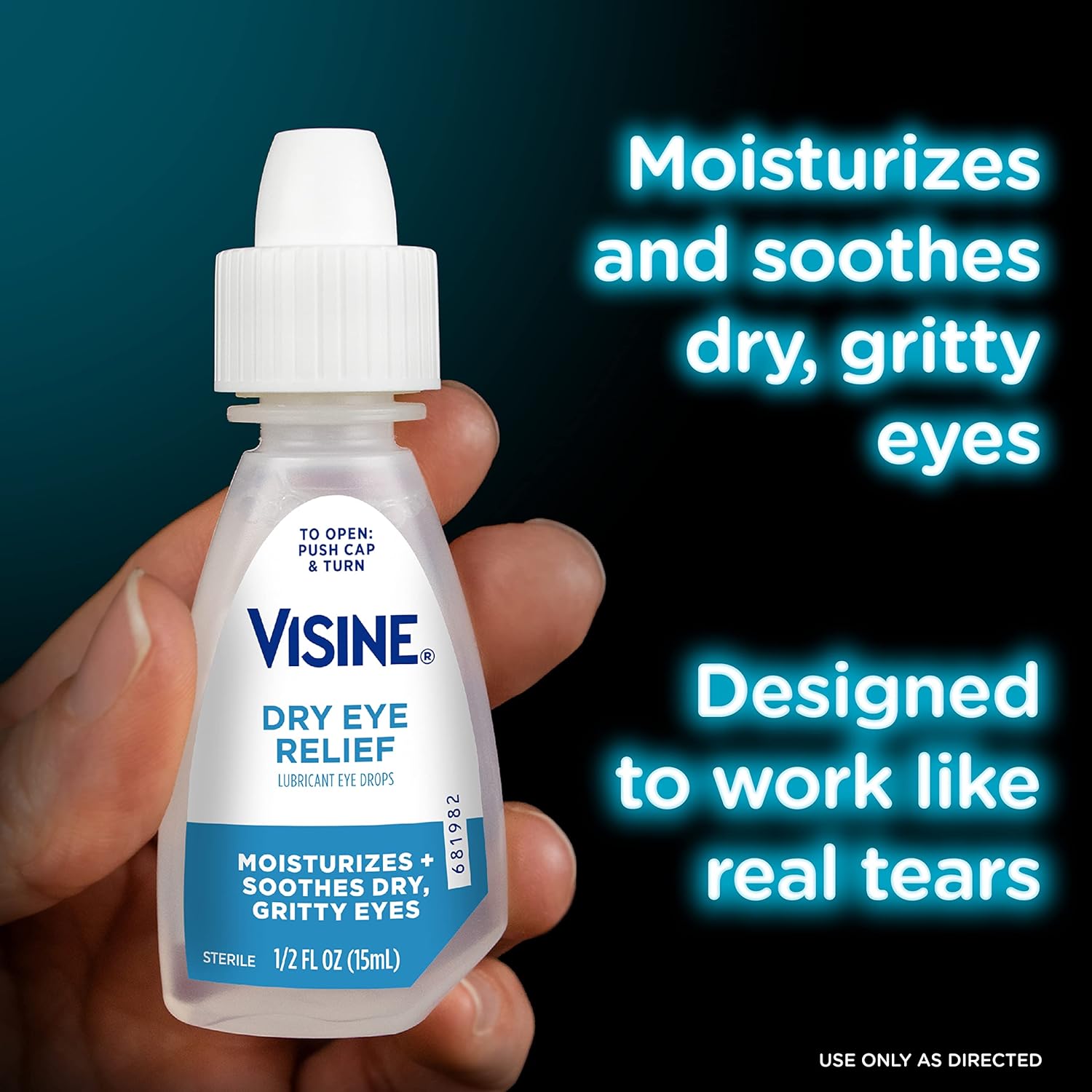 Visine Red Eye Total Comfort Multi-Symptom & Dry Eye Relief Lubricant 
