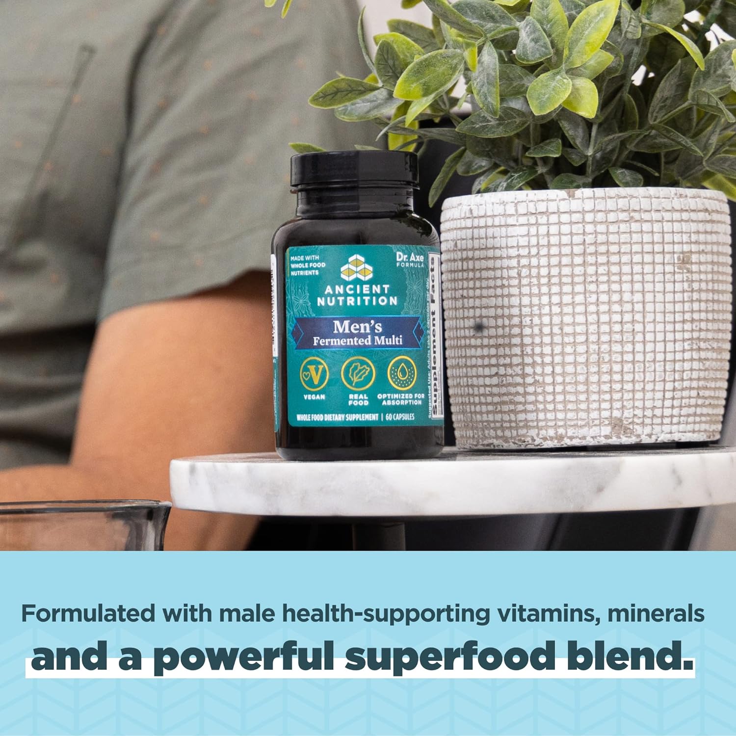 Multivitamin for Men by Ancient Nutrition, Men's Fermented Multivitami