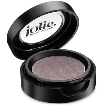 Jolie Cosmetics Powder Pressed Metallic Eyeshadows - Cruelty Free, Vegan, Single Pan Eyeshadow 1.48g Base Neutrals (Dew Drop)
