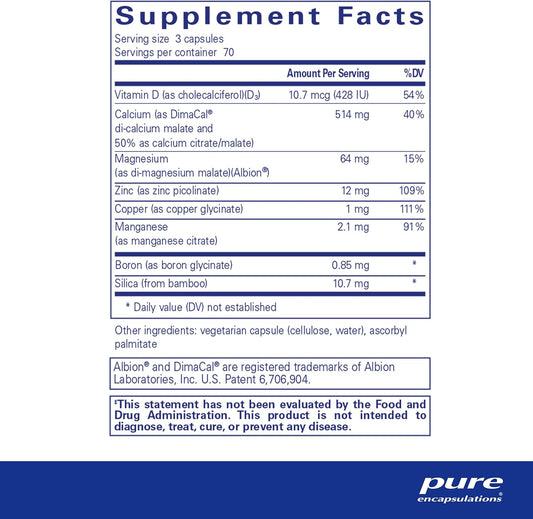 Pure Encapsulations OsteoBalance | Hypoallergenic Supplement to Promot