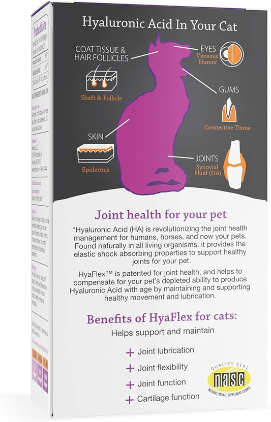 Cat Joint Supplement, Hyalogic Hyaluronic Acid Cat Supplements– 30-60 Day Supply, 1oz HA, Cartilage Supplement, Hip & Jo