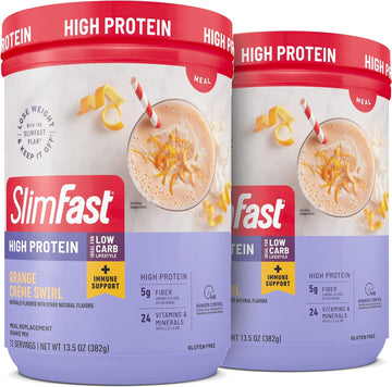 SlimFast Advanced Immunity High Protein Meal Replacement Smoothie Mix,1.69 Pounds