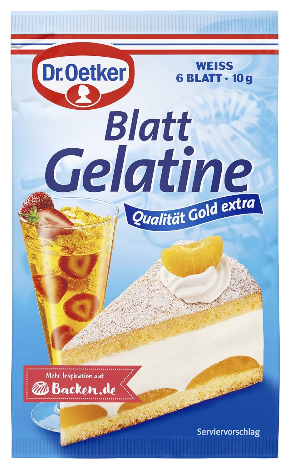 Dr. Oetker Blatt Gelatine Weiss