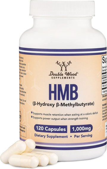 Hmb Supplement, Third Party Tested, Made In Usa, 120 Capsules, 1000Mg