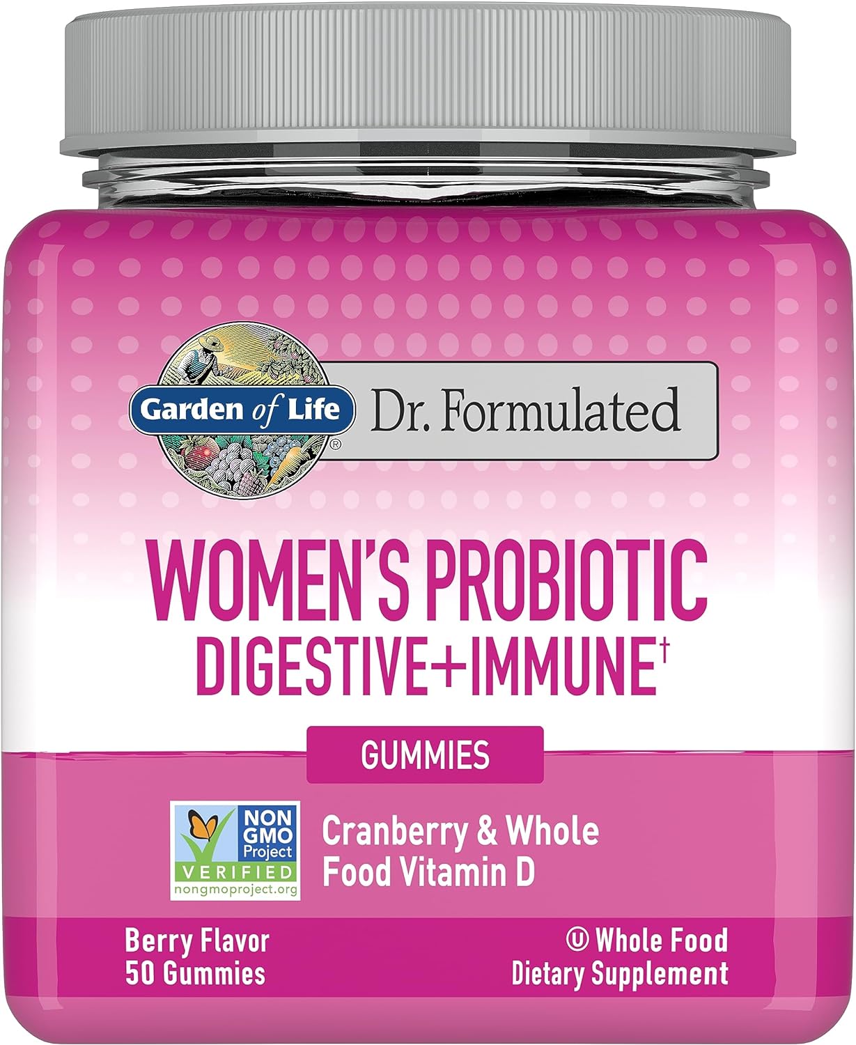 Garden Of Life Dr. Formulated Women'S Probiotic Gummies 50Ct (Cranberr