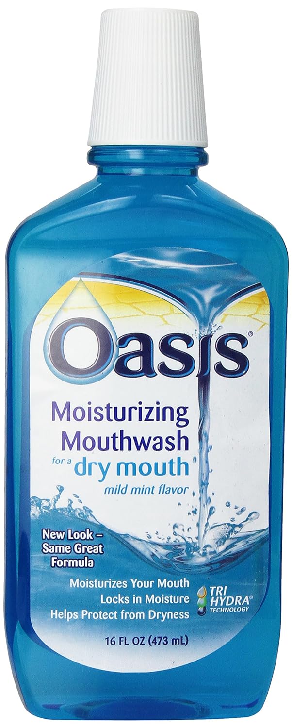 Oasis Moisturizing Mouthwash, For A Dry Mouth, Mild Mint, 16   (473 )