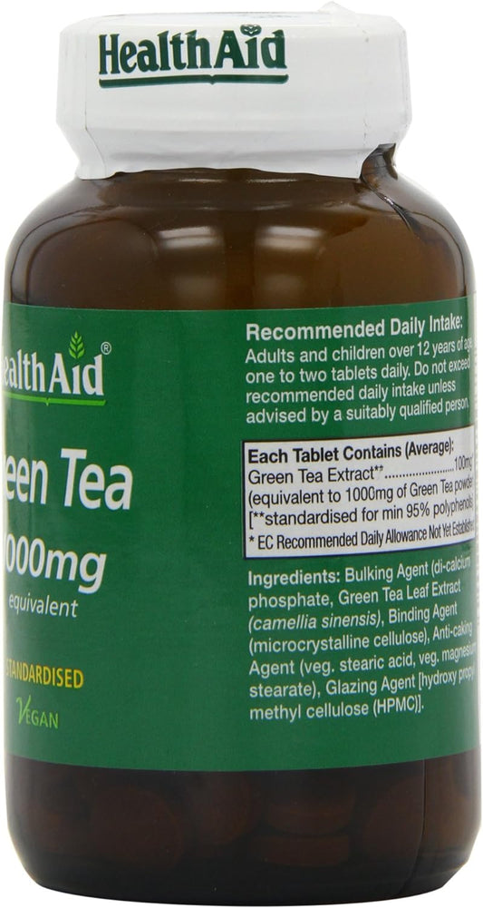 HealthAid Green Tea Extract 100mg 60 Tablets

99.79 Grams
