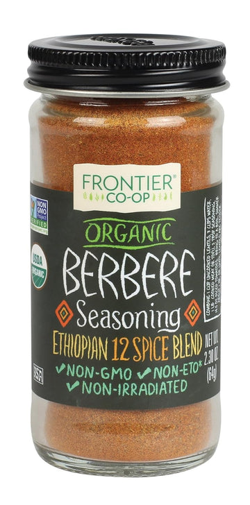 Frontier Organic Berbere Seasoning, 2.3 Ounce, Blend Of 12 Organic, Wa