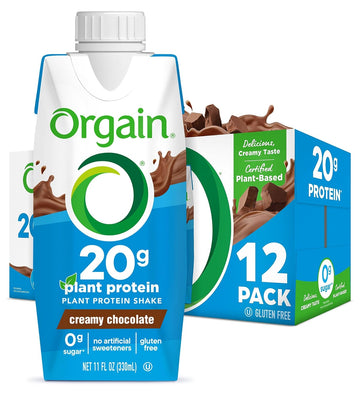 Orgain Vegan Protein Shake, Creamy Chocolate - 20g Plant Based Protein1.4 Ounces