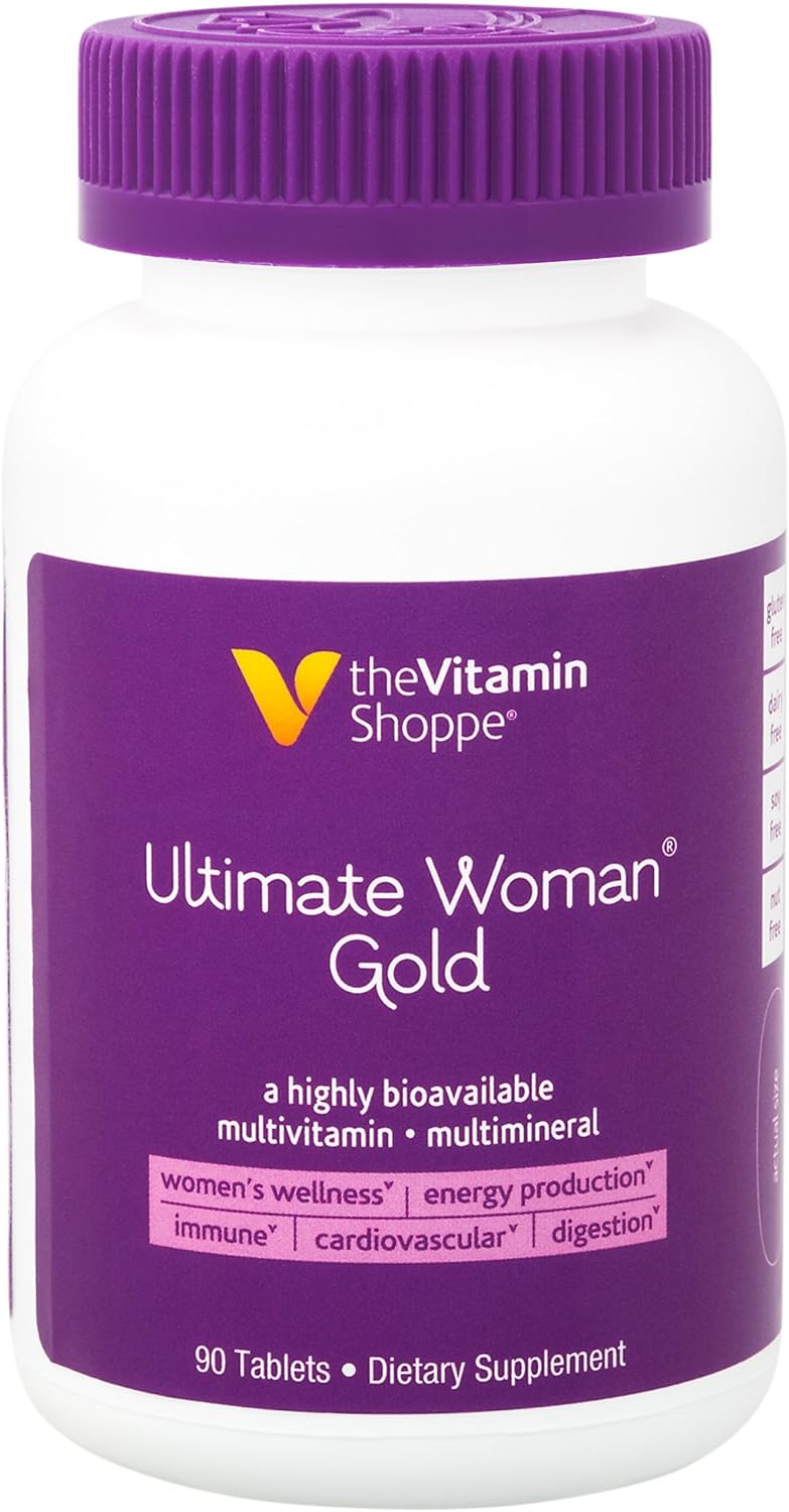 The Vitamin Shoppe Ultimate Woman Gold Multivitamin - With Iron, B Vit