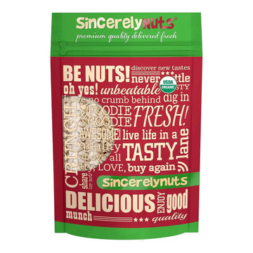 Sincerely Nuts Organic Sunflower Seed Kernels Raw (No Shell) | Nutritious Antioxidant Rich Superfood Snack | Source of Protein, Fiber, Essential Vitamins & Minerals | Vegan and Gluten Free