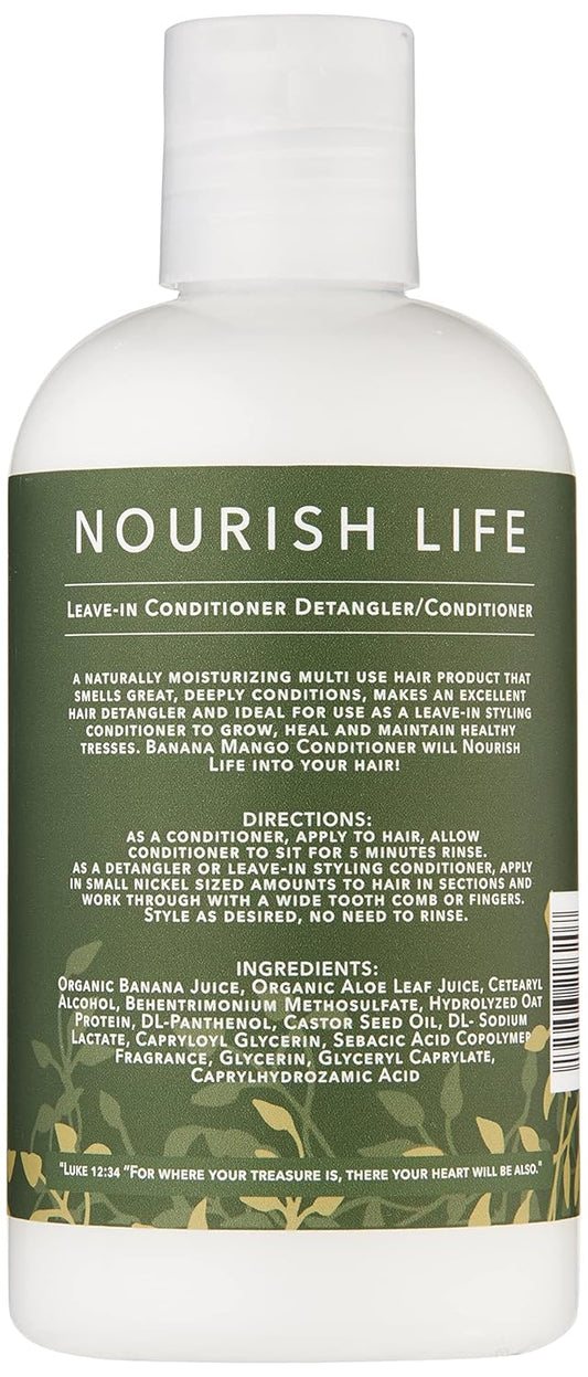 Nourish Life Multi-Use Moisturizing Leave-In Conditioner, Hair Detangler, Rinse-Out Conditioner, Deep Conditioner, Hair Styling Lotion, Hair Repair