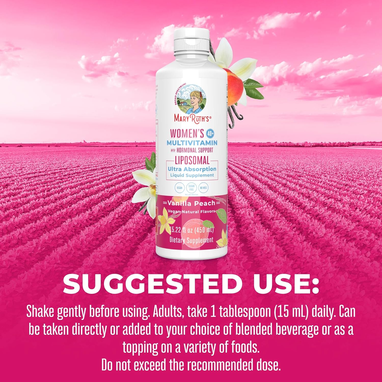MaryRuth's Vitamin Drop for Women 40+ | Sugar Free Multivitamin Liquid