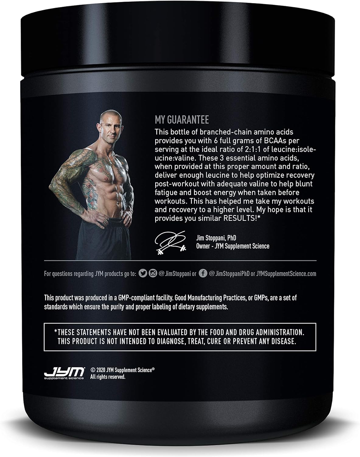 JYM BCAAs 40 Servings - Green Apple40 Servings (Pack of 1)