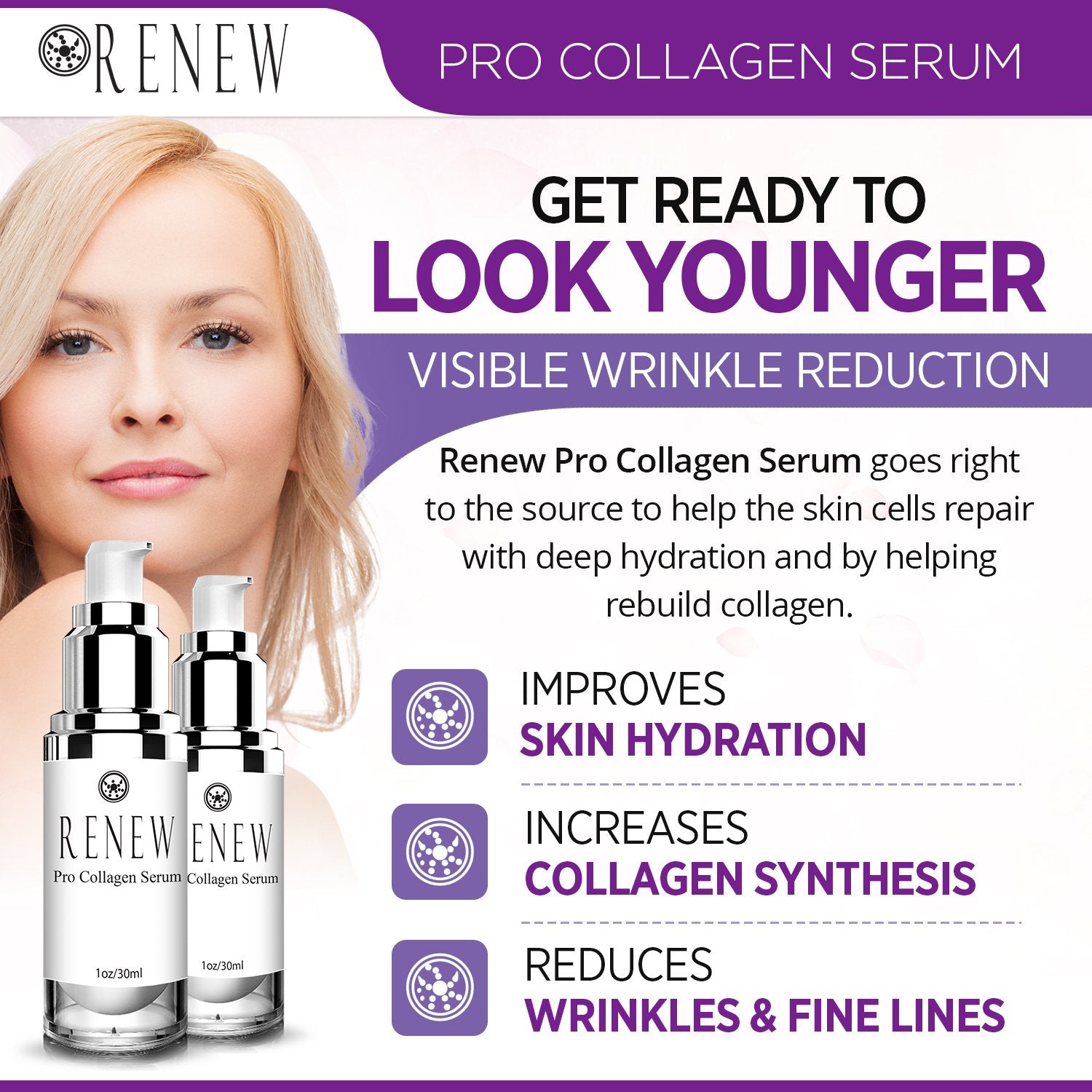 Esupli.com Renew Pro Collagen Serum by Renew Skincare Day/Night Collage