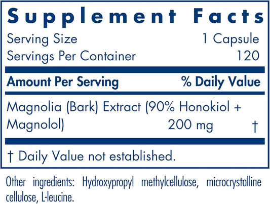 Allergy Research Group Magnolia Extract Dietary Supplement - Stress Sl