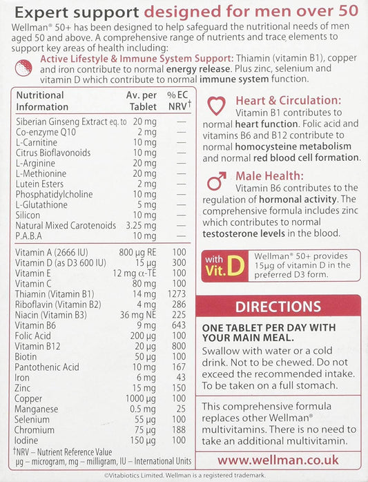 Wellman 4 X 50+ 30 Tablets