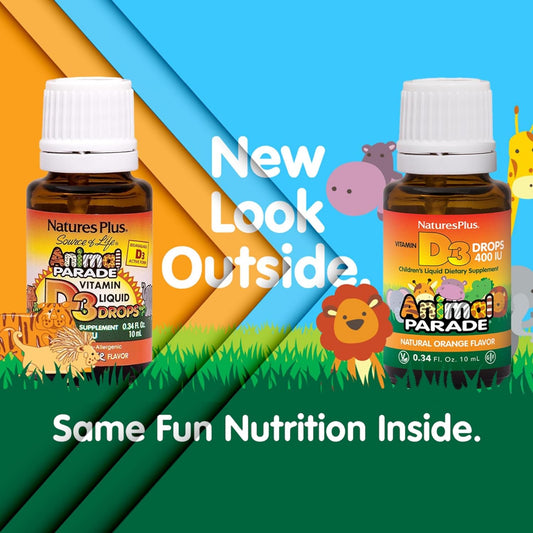 Naturesplus Animal Parade Source Of Life Liquid Vitamin D3 Drops For C