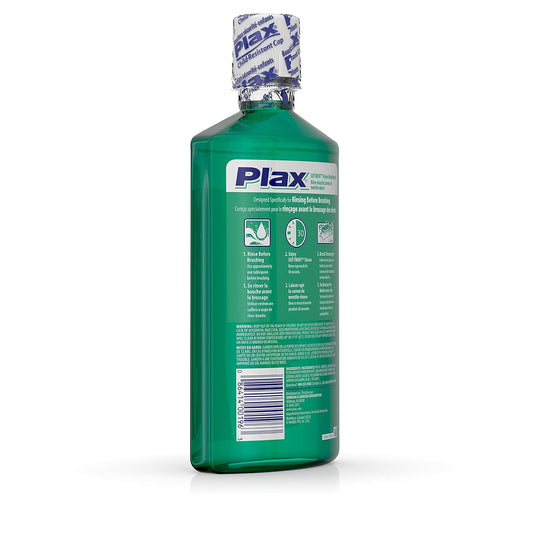 Plax Advanced PreBrushing Dental Rinse, Soft Mint, 24