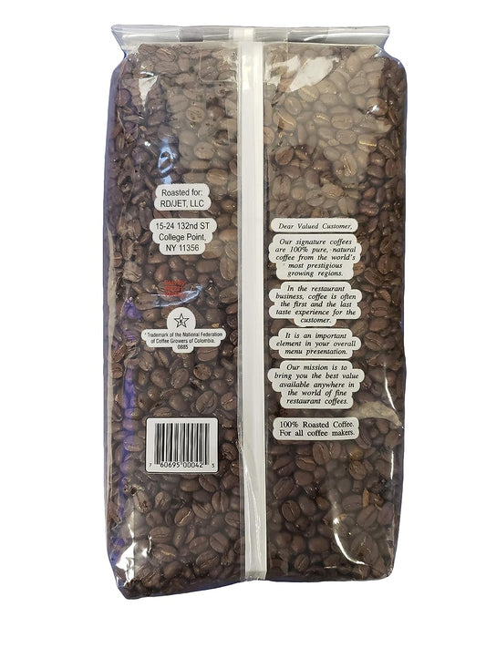 Chef's Quality Colombian Whole bean coffee, Bag