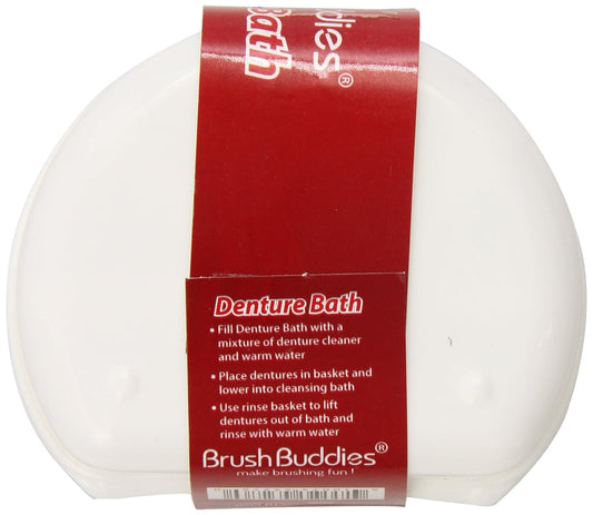 Brush Buddies Denture Bath, Colors May Vary