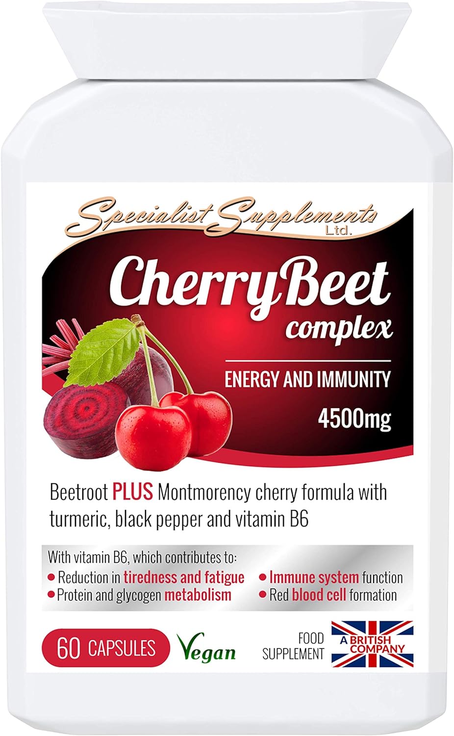 Specialist Supplements Cherrybeet Complex 60 Capsules

64 Grams