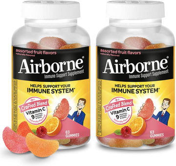 Airborne 750mg Vitamin C Gummies For Adults, Immune Support Gummies Wi