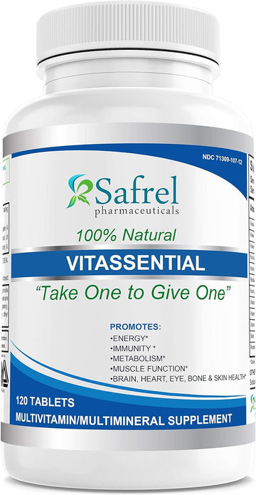 Safrel Vitassential One Daily Multivitamin for Men and Women - Organic