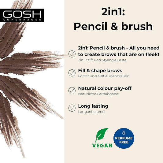 Eyebrow Pencil 005 Dark Brown - GOSH