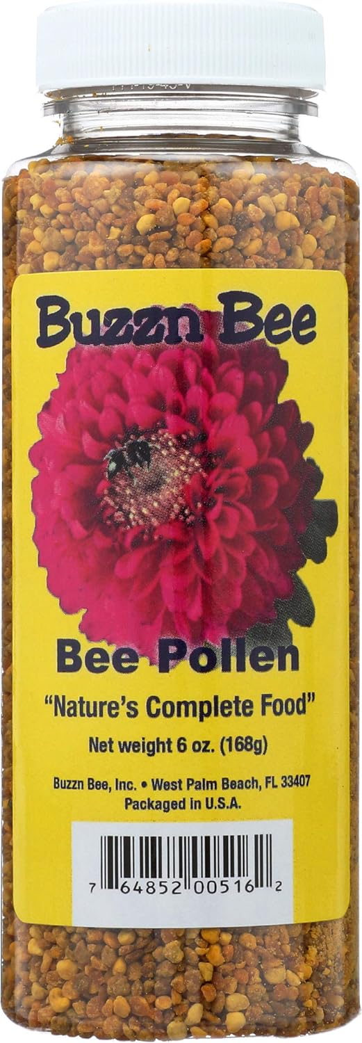 Buzzn Bee Buzznbee Bee Pollen, 6 OZ : Grocery & Gourmet Foo
